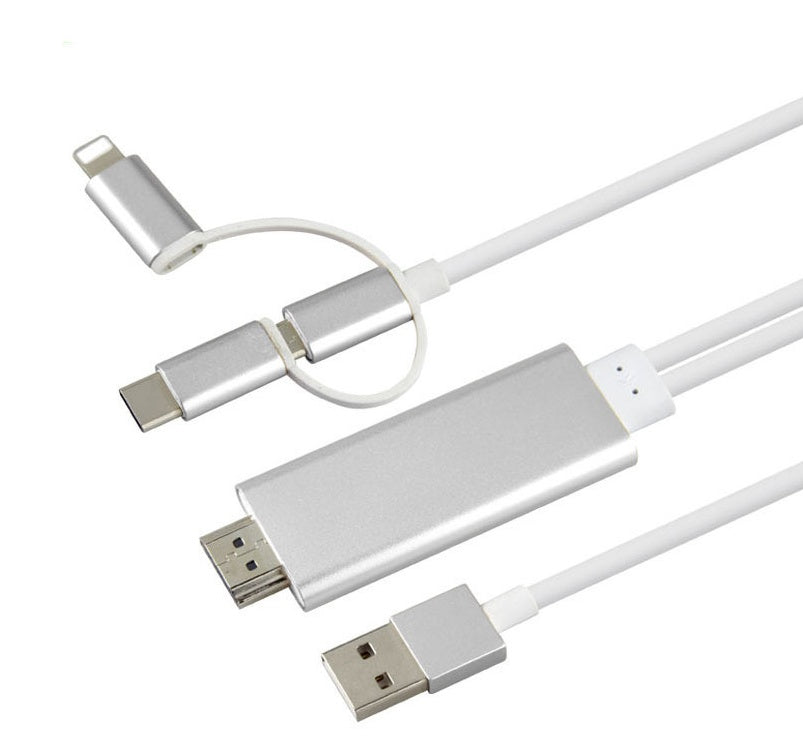 Type-C To HDMI Three In One Mobile Phone Projection Cable Type-C To HDMI Three In One Mobile Phone Projection Cable